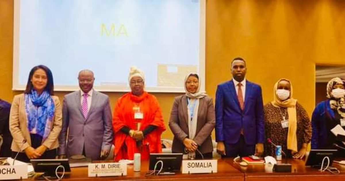 Wasiirka gargaarka ee Soomaaliya oo magaalada Geneva kaga qebgashay shirka Arrimaha Bini’aadanimada