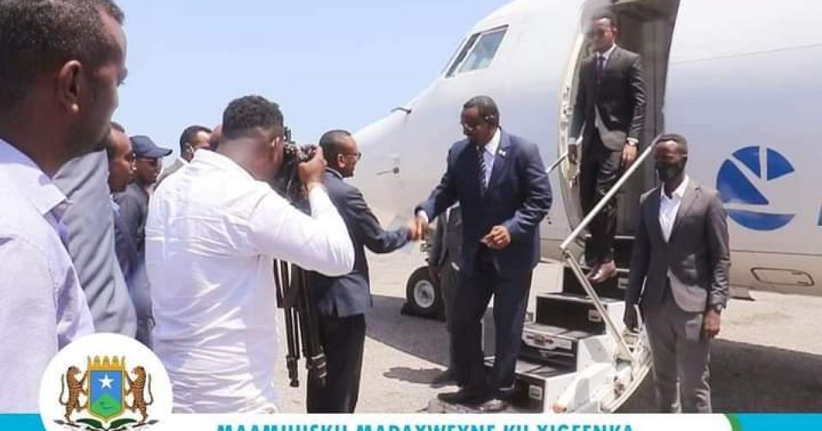 Madaxweyne ku-xigeenka Hirshabeelle oo lagu soo dhaweeyay Muqdisho “SAWIRRO”