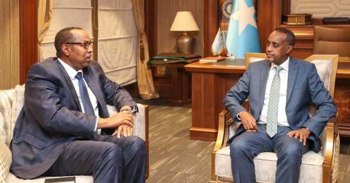 Ra’iisal wasaaraha JFS oo Xafiiskiisa ku qaabilay wafdi ka socda Qaramada Midoobay+Sawirro